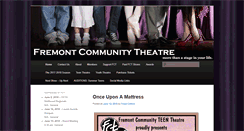 Desktop Screenshot of fremontcommunitytheatre.org